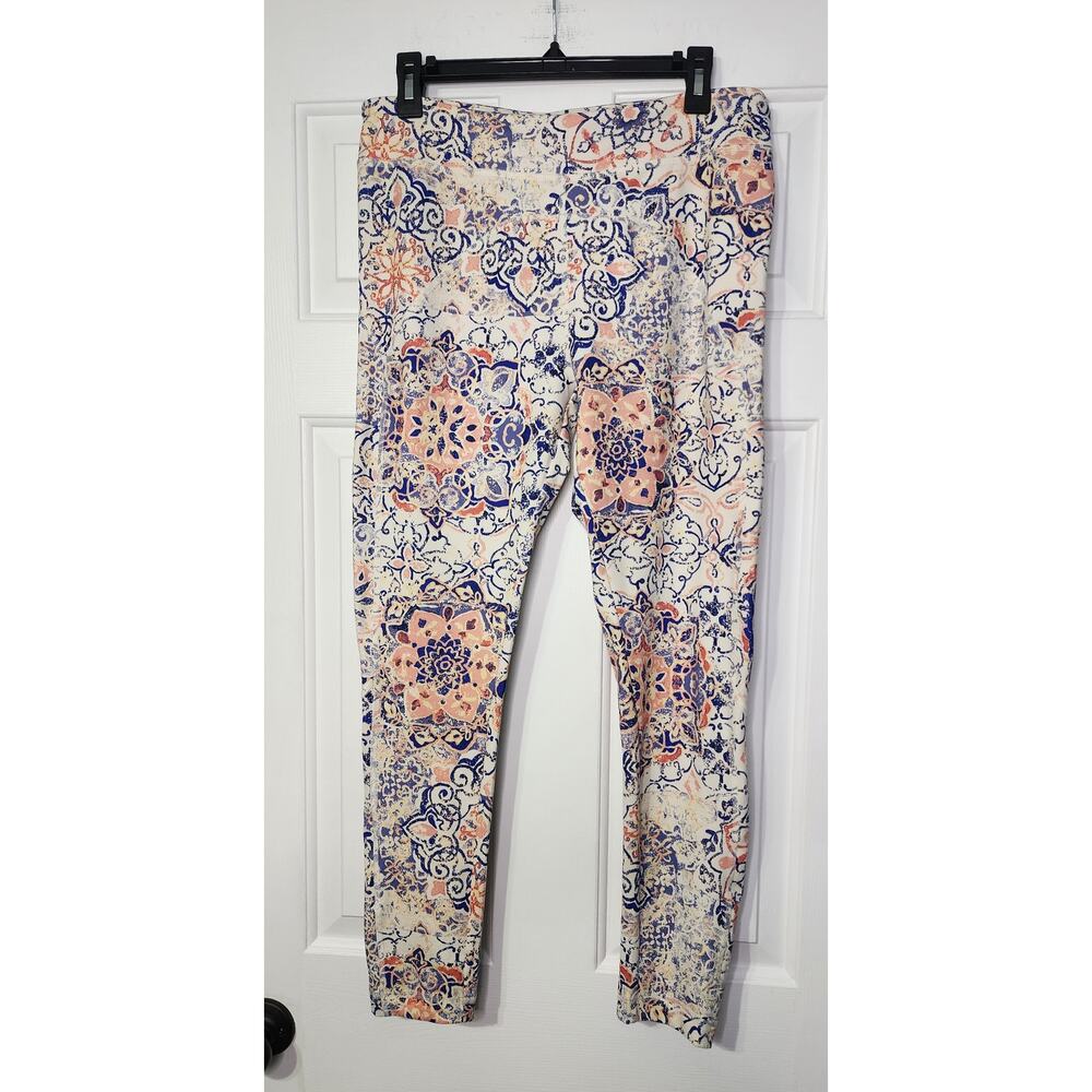 Lucky Brand Lotus floral multicolored Leggings Size Large